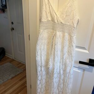 Cupshe White Lace Wedding Dress